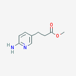 6-AMINO-3-PYRIDINEPROPANOIC ACID METHYL ESTER结构式