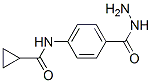 BENZOIC ACID 4-[(CYCLOPROPYLCARBONYL)AMINO]-,HYDRAZIDE结构式