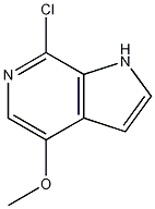 Structure of 7-chloro-4-methoxy-6-azaindole