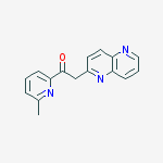 Structure of 1-(6-METHYLPYRIDIN-2-YL)-2-(1,5-NAPHTHYRIDIN-2-YL)ETHAN-1-ONE