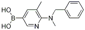 6-(benzyl(Methyl)aMino)-5-Methylpyridin-3-ylboronic acid结构式