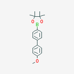 2-[4-(4-Methoxyphenyl)phenyl]-4,4,5,5-tetramethyl-1,3,2-dioxaborolane结构式