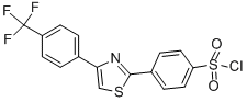 4-[4-[4-(三氟甲基)苯基]-2-噻唑]-磺酰氯结构式