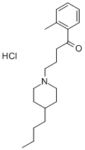 4-(4-Butyl-1-piperidinyl)-1-(2-methylphenyl)-1-butanone Hydrochloride结构式
