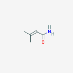 3-methylbut-2-enamide结构式