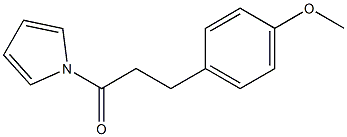Structure of 3-(4-Methoxyphenyl)-1-(pyrrol-1-yl)propan-1-one