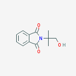 2-(1-hydroxy-2-methylpropan-2-yl)isoindoline-1,3-dione结构式