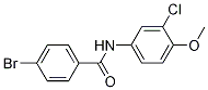 4-溴-N-(3-氯-4-甲氧基苯)苯甲酰胺,97%结构式