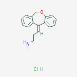 Structure of Doxepin Related Compound C (25 mg) ((E-3-(dibenzo[b,e]oxepin-11(6H)-ylidene)-N-methylpropan-1-amine hydrochloride)