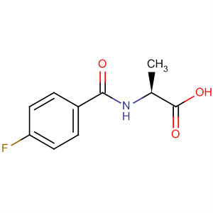 Structure of Alanine, N-(4-fluorobenzoyl)-