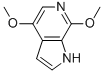Structure of 4,7-DIMETHOXY-1H-PYRROLO[2,3-C]PYRIDINE