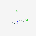 2-chloro-N-ethylethanaminium chloride结构式