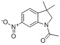 Structure of 1-(3,3-DIMETHYL-6-NITROINDOLIN-1-YL)ETHANONE