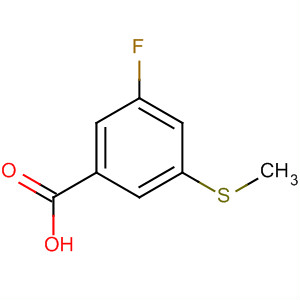 Benzoic acid, 3-fluoro-5-(methylthio)-结构式