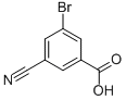 3-溴-5-氰基苯甲酸结构式