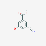 Structure of Benzoic acid, 3-cyano-5-methoxy-