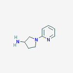Structure of 3-PYRROLIDINAMINE,1-(PYRIDIN-2-YL)-