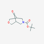 Structure of Tert-butyl 9-oxo-3-oxa-7-azabicyclo[3.3.1]nonane-7-carboxylate