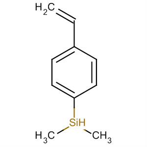 Structure of Silane, (4-ethenylphenyl)dimethyl-