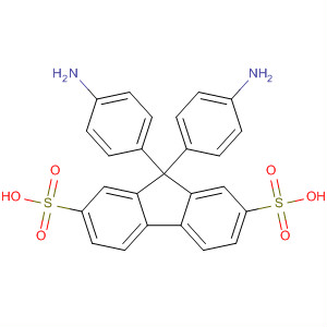 Structure of 9H-Fluorene-2,7-disulfonic acid, 9,9-bis(4-aminophenyl)-