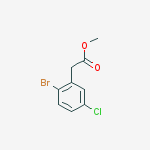 methyl 2-(2-bromo-5-chlorophenyl)acetate结构式