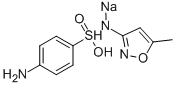 Structure of sodium N-(5-methylisoxazol-3-yl)sulphanilamidate