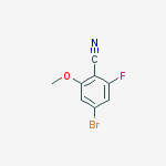 Structure of 4-bromo-2-fluoro-6-methoxybenzonitrile