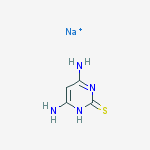 Sodium;4,6-diamino-1h-pyrimidine-2-thione结构式