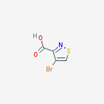 4-bromoisothiazole-3-carboxylic acid结构式