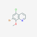 Structure of 7-bromo-5-chloro-8-methoxyquinoline