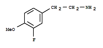 Benzeneethanamine,3-fluoro-4-methoxy-结构式