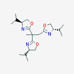1,2,2-TRIS[(S)-4-ISOPROPYL-4,5-DIHYDRO-2-OXAZOLYL]PROPANE结构式