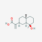 Structure of (2R,8aβ)-Decahydro-8β-hydroxy-4aα,8-dimethyl-α-methylene-2-naphthaleneacetic acid