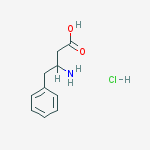 3-Amino-4-phenylbutanoic acid hydrochloride结构式