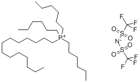 Structure of TRIHEXYL(TETRADECYL)PHOSPHONIUM BIS(TRIFLUOROMETHYLSULFONYL)IMIDE