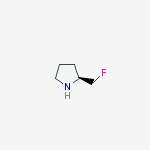 (S)-2-(fluoroMethyl)pyrrolidine结构式