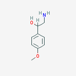Structure of 2-amino-1-(4-methoxyphenyl)ethanol