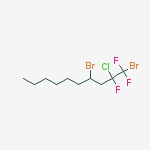 2-CHLORO-1,4-DIBROMO-1,1,2-TRIFLUORODECANE,  95 %结构式
