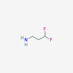 1-Propanamine, 3,3-difluoro-结构式