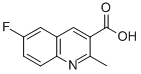 Structure of 6-FLUORO-2-METHYLQUINOLINE-3-CARBOXYLIC ACID
