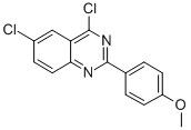 4,6-二氯-2-(4-甲氧苯基)喹唑啉结构式