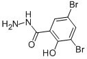 3,5-DIBROMO-2-HYDROXYBENZENE-1-CARBOHYDRAZIDE结构式