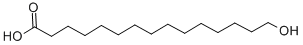 Structure of 15-HYDROXYPENTADECANOIC ACID