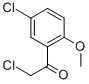 Structure of ETHANONE,2-CHLORO-1-(5-CHLORO-2-METHOXYPHENYL)-