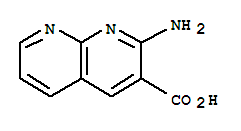 Structure of 1,8-Naphthyridine-3-carboxylicacid, 2-amino-
