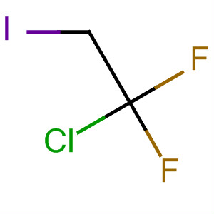 Structure of Ethane, 1-chloro-1,1-difluoro-2-iodo-