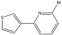 Structure of 2-broMo-6-(thiophen-3-yl)pyridine