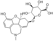 (4aS,6R,8aS)-4a,5,9,10,11,12-Hexahydro-6-hydroxy-11-methyl-6H-benzofuro[3a,3,2-ef][2]benzazepin-3-yl b-D-Glucopyranosiduronic Acid结构式