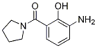 (3-氨基-2-羟苯基)(吡咯烷-1-基)甲酮结构式