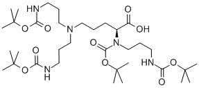 Structure of N-ALPHA-BOC-N-ALPHA-N-DELTA-N-DELTA-TRIS(3-BOC-AMINOPROPYL)-L-ORNITHINE